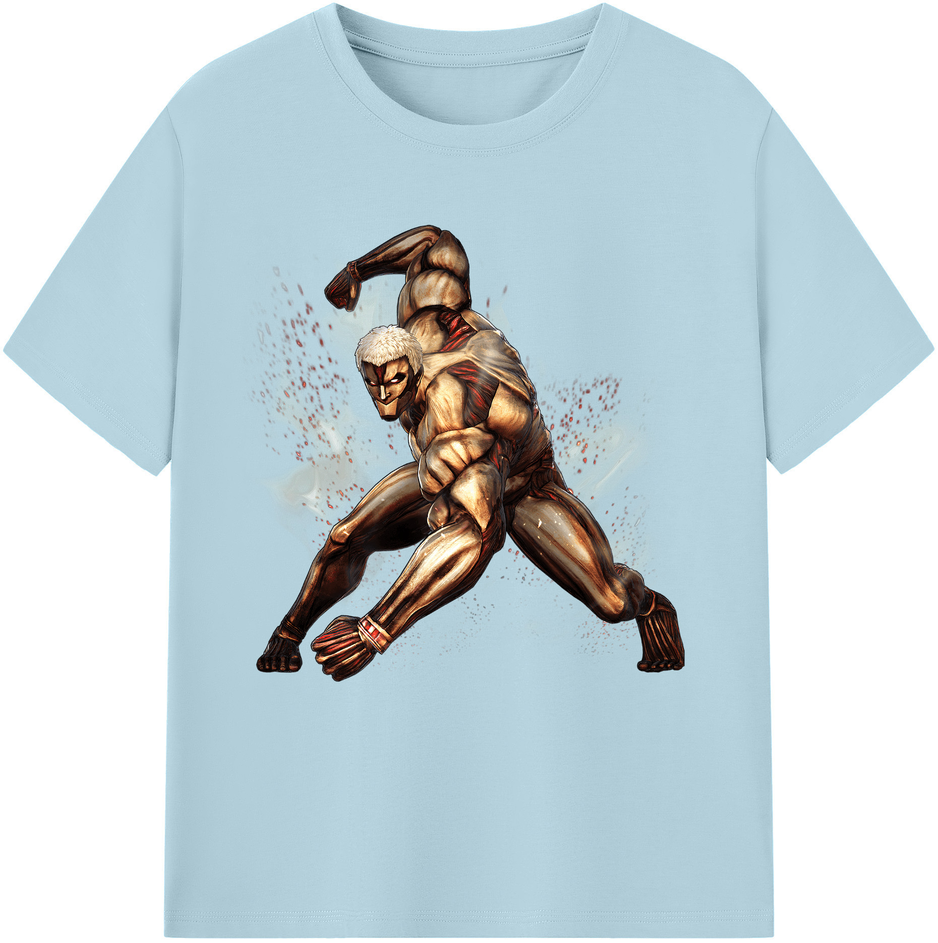 （画像用） 進撃の巨人 Attack on Titan 綿100％半袖Tシャツ（フロントプリント）